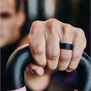 Groove Life Men's Zeus Edge Black Silicone Ring 11